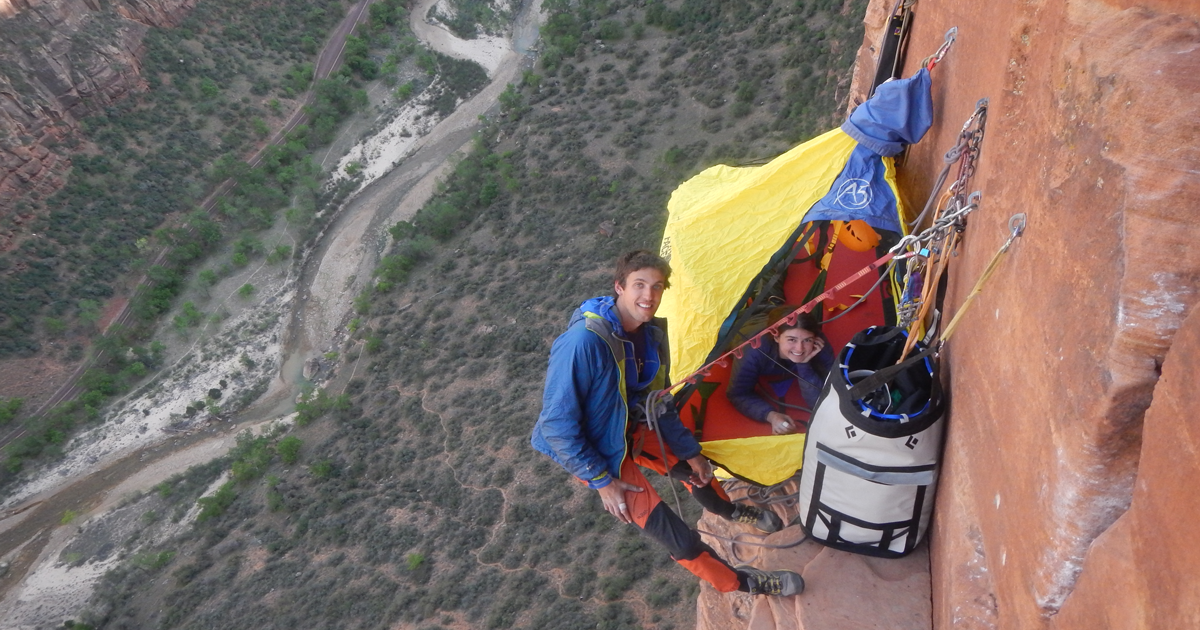 How Rock Climbers Sleep on the Side of a Cliff Sleep